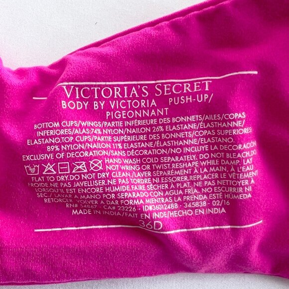 Victoria's Secret - Body by Victoria, Push-Up 36D Pink - Picture 4 of 4